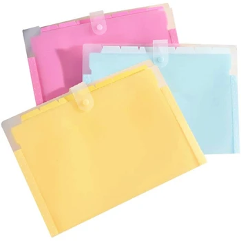 

Accordion File Organizer, Filing Folder, 8 Pockets US Letter A4 Paper Holder for School Home Office Travel, 3 Pack.