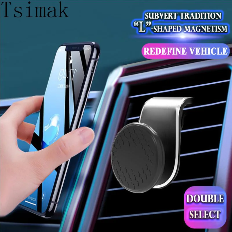 Tsimak Magnetic Car Phone Holder Air Vent Magnet Mount Mobile GPS Support Smartphone Stand For iPhone 11 Pro Xiaomi Samsung | Мобильные