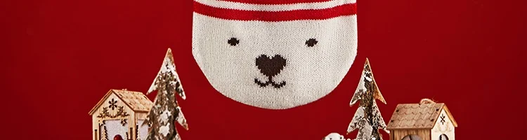 Вязанная шапка шарф перчатки Xiaomi комплект теплый мягкий милый белый медведь набор рождественских подарков для детей от 3 до 12 лет мальчиков девочек детей