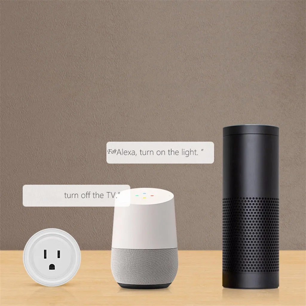Ouhaobin, 4 шт., умная вилка, умная, WiFi, розетка, США, вилка, переключатель для Google Home, приложение, управление, для Amazon Alexa, подключено