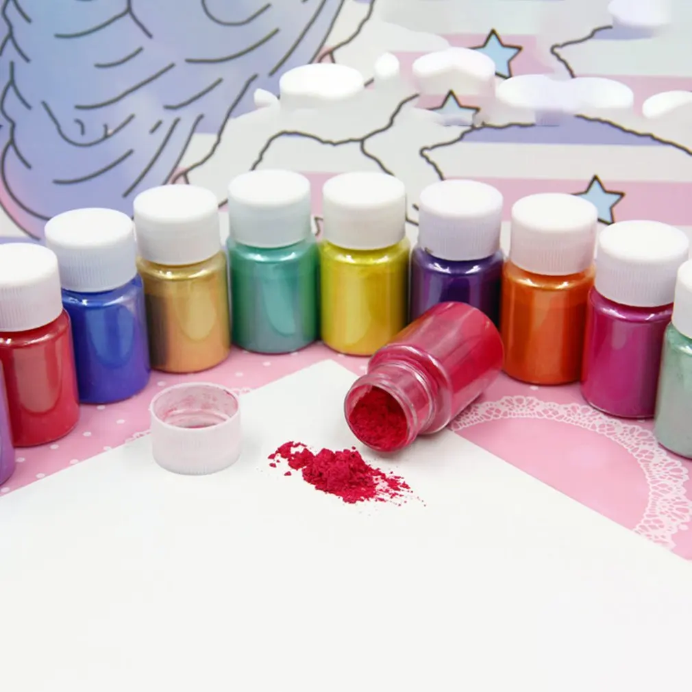 10 г натуральный DIY пушистый слизь поставки Комплект сухие Блестки для декорирования слайма аксессуары для наполнения краситель жемчужный порошок