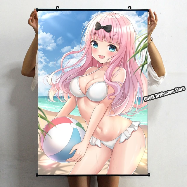 Kaguya-sama amor é guerra chika fujiwara pinturas penduradas na tela de  poster de rolagem de anime, imprimir padrões de cosplay roll scroll fãs de  anime (Size : 40X60cm(15.75X23.62Inch))