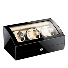 Gorben EU/US/AU/UK вилка, высококлассный шейкер для мотора из искусственной кожи, автоматический намоточный держатель для часов, для хранения механических часов