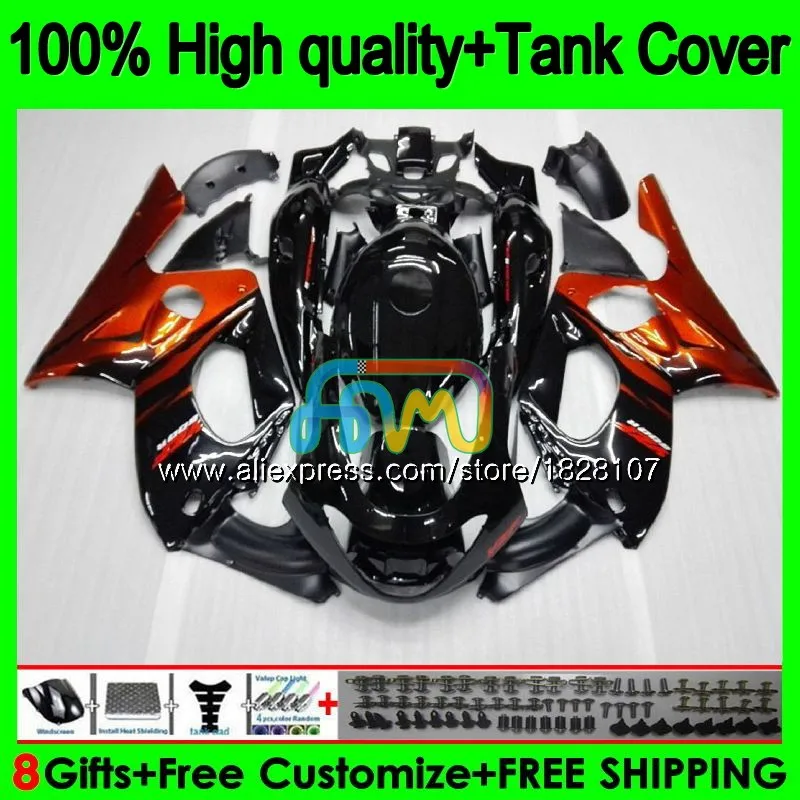 YZF600R для YAMAHA Thundercat 96 97 98 99 00 01 02 оранжевый Пламя 72BS. 9 YZF-600R YZF 600R 1996 1997 1998 1999 2000 2001 обтекатель