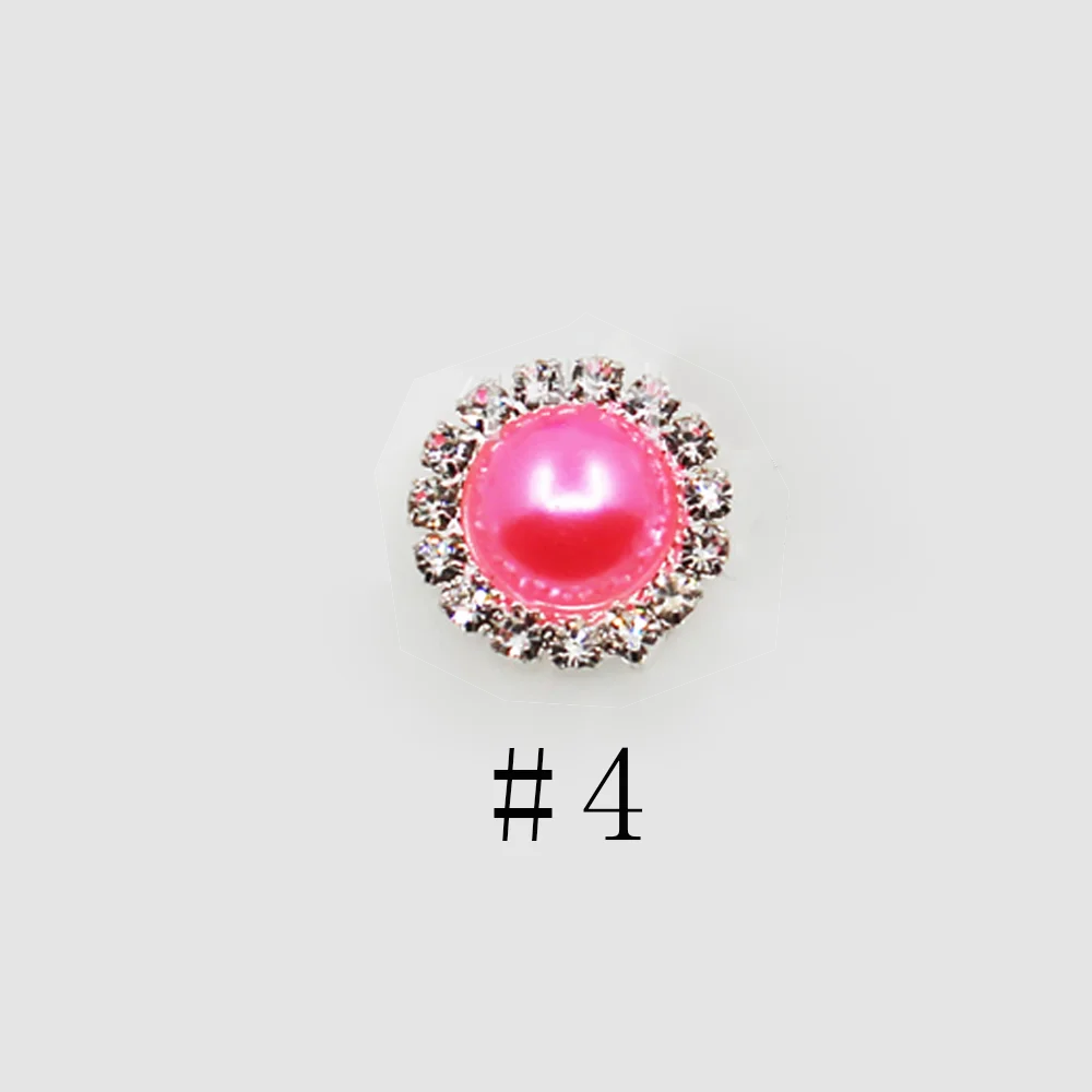 Colorful Pearl and Rhinestone Decorative Hair Accessories - 10pcs Set