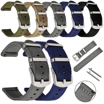 

Nylon Watchband Universal 18 20 22 24mm Watch Band Quick Release Wirststrap For Fossil Sport 43mm For SUUNTO 3 Fitness Straps