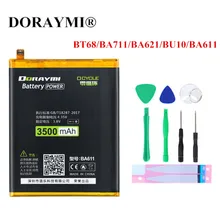 DORAMI BT68 BA711 BA621 BU10 BA611 батареи для Meizu M5 Батарея Замена M3 M3S мини Meilan Note 5 6 M6 U10 телефон Bateria