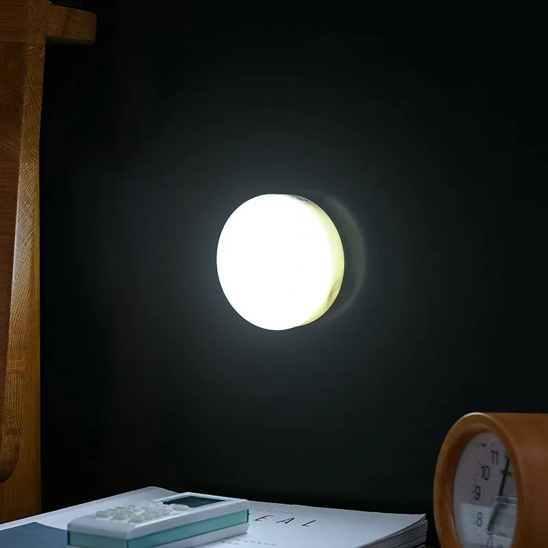 

Household Human Intelligent Wireless Magnetic Sucker LED Sensor Light USB Charging Cabinet Wardrobe Corridor Small Night Lamp