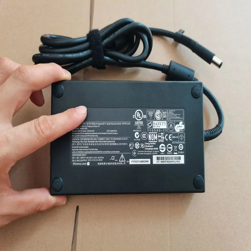 

Новый 19,5 V 10.3A 200W 644698-002 645154-001 7,4 мм адаптер переменного тока для ноутбука HP EliteBook 8760W 8560w 8570w