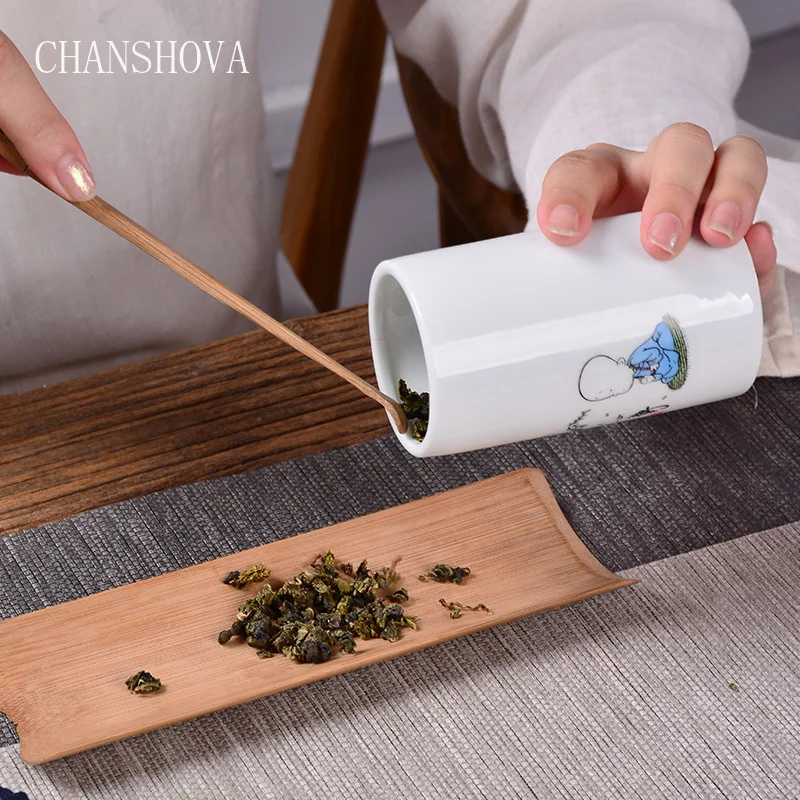CHANSHOVA керамический бытовой чайный набор, портативный мини дорожный контейнер для хранения, герметичный чайник, чайный набор, чайный набор, керамический горшок, керамическая банка