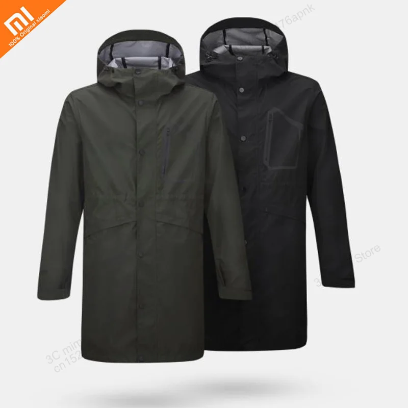  Xiaomi ULEEMARK men's three-layer windproof jacket waterproof windbreaker reflective men's hooded o