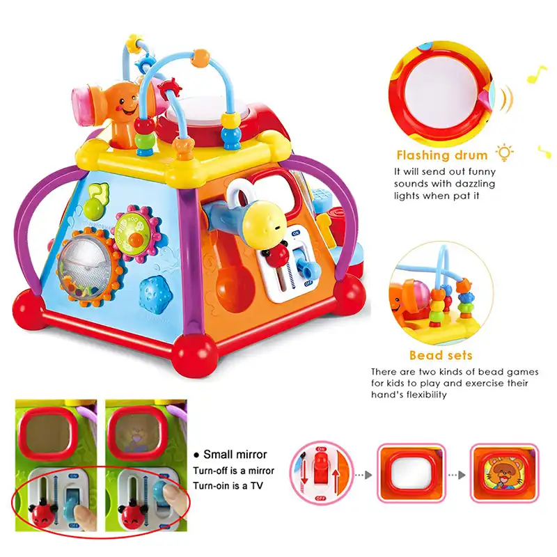Hola 806 Atividade Musical Cubo Brinquedo Desenvolvimento Educativo Jogo De Aprendizagem Centro Brinquedo Para 1 Ano De Idade Do Bebe Da Crianca Meninos Meninas Toys For Toys For Childrentoy World Aliexpress