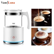 

Milk Frother Hot or Cold Electric Coffee Warmer Steamer Automatic Foam Maker for Drink Macchiato Chocolate,EU US Plug