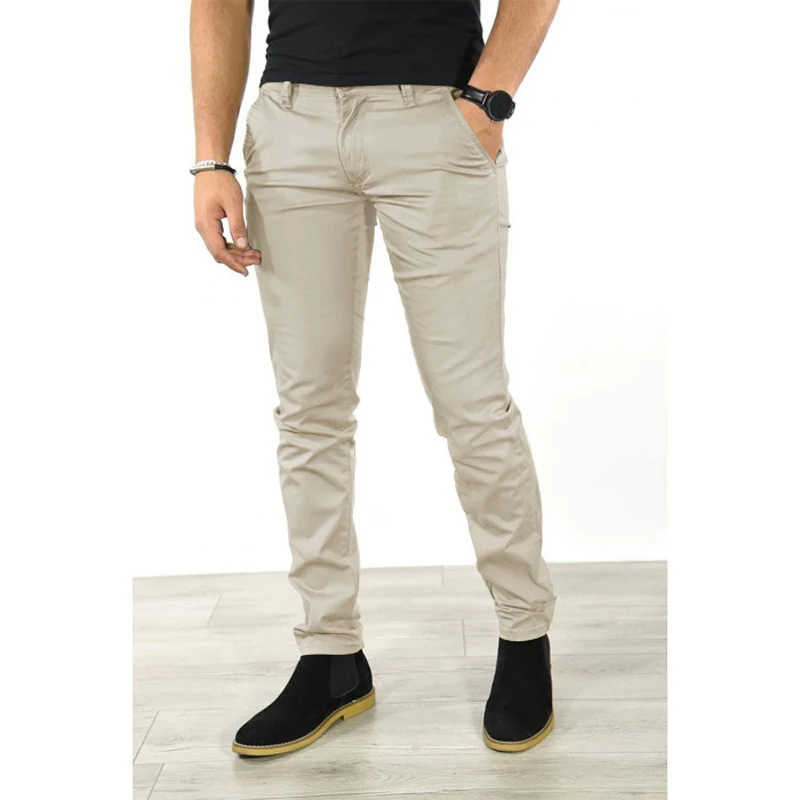 Men trousers Autumn Casual Pants Men 6 Colors Classic Style Fashion Business Slim Fit Straight Trousers Solid Daily Male Clothes