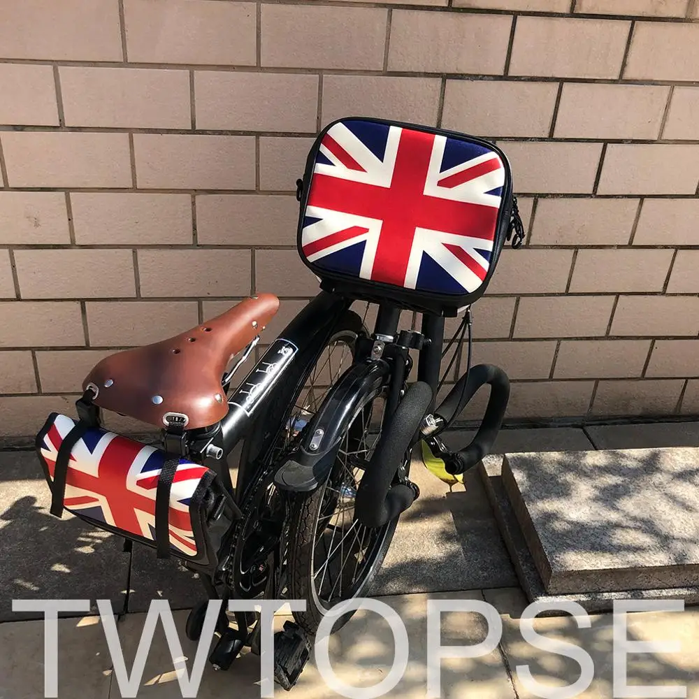Сумка для велосипеда TWTOPSE с британским флагом складная сумка Brompton рамкой