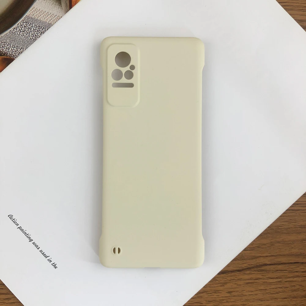 Rahmenloses, mattes Gehäuse in Bonbonfarbe für Xiaomi Civi 5G, schlanke, harte PC-Stoßstangenabdeckung_voghion.com
