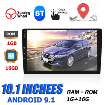 

GPS Navigation with Wide Scope of Application Simplicity 10.1 inch Touch Screen Android 9.1 WiFi BT Car Radio Receiver