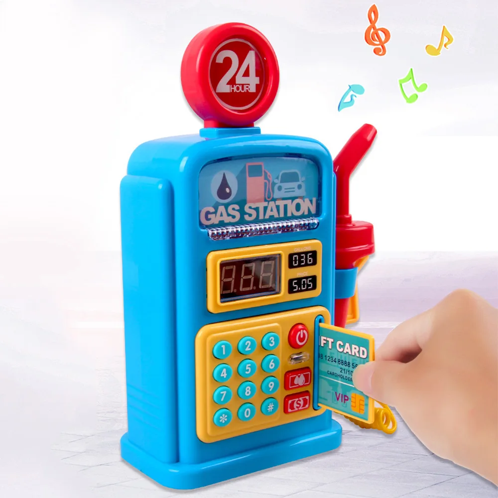 1 комплект АЗС toychild моделирование говорящая АЗС набор декораций игрушки со звуковым светом детские рождественские подарки