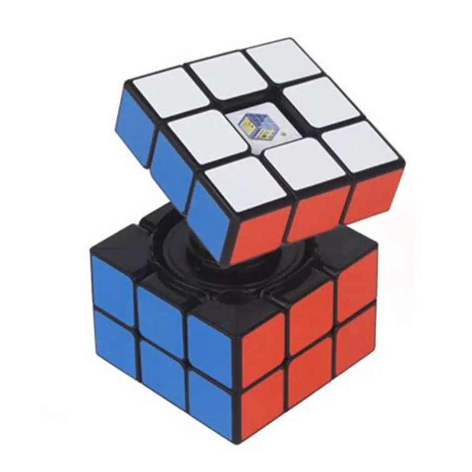 YuXin 3x3x3 коробка магический куб профессиональный без наклеек магический куб черная головоломка твист развивающие игрушки рождественские подарки для детей