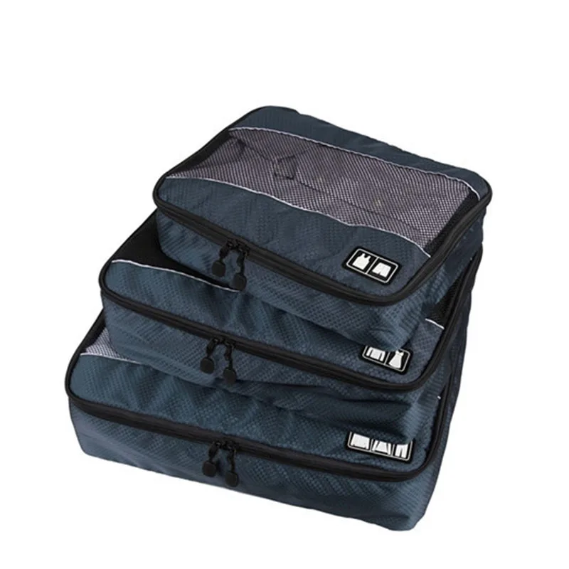 3 Pcs/Set clothing packing cubes travel bag for shirts pants garment bags luggage organizers necessaire travel bags clothes storage bags