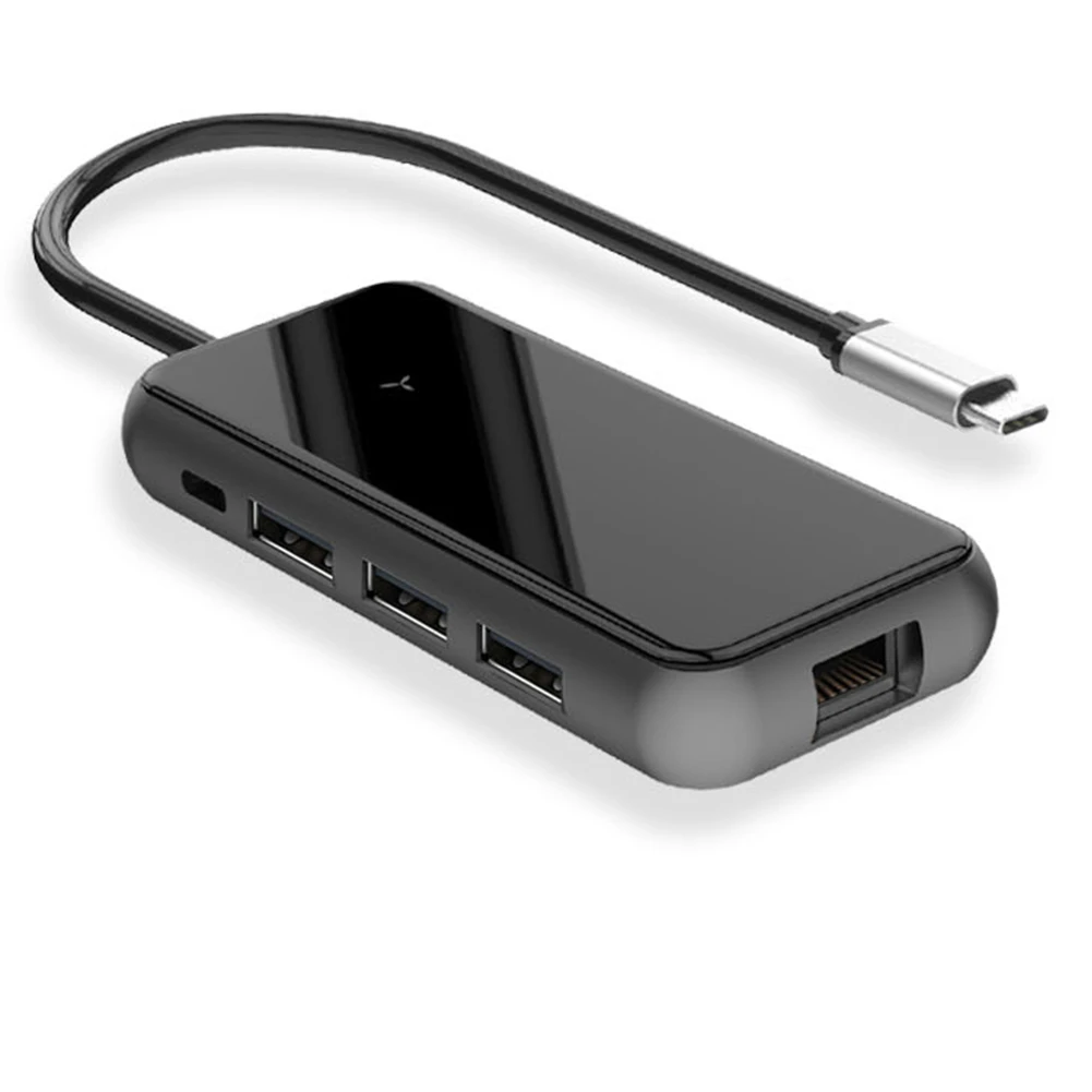 

USB-C Splitter USB HUB C HUB to Multi USB 3.0 RJ45 HDMI Adapter Dock USB-C Type C 3.1 USB C HUB for MacBook Accessories