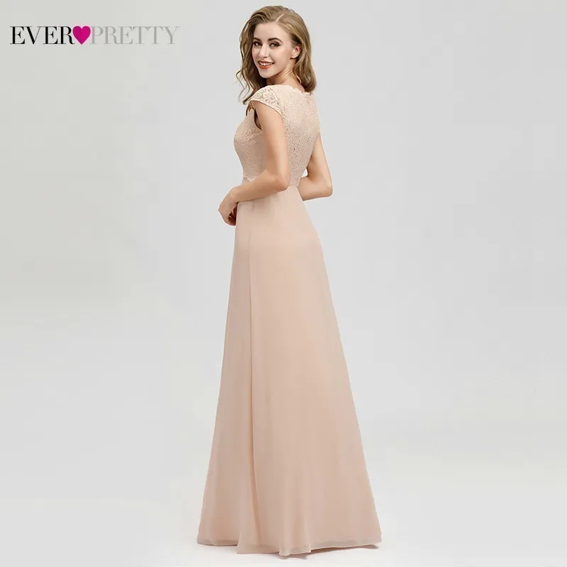 Vestidos De Madrinha Ever Pretty Blush платья подружек невесты трапециевидной формы с v-образным вырезом и рукавом-крылышком элегантные торжественные платья для свадебной вечеринки