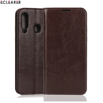 

ECLEARER Wallet Case For Samsung Galaxy A60 A50 A40 A10 Luxury Genuine Leather Case For Samsung A60 Vintage Card Slot Flip Cover