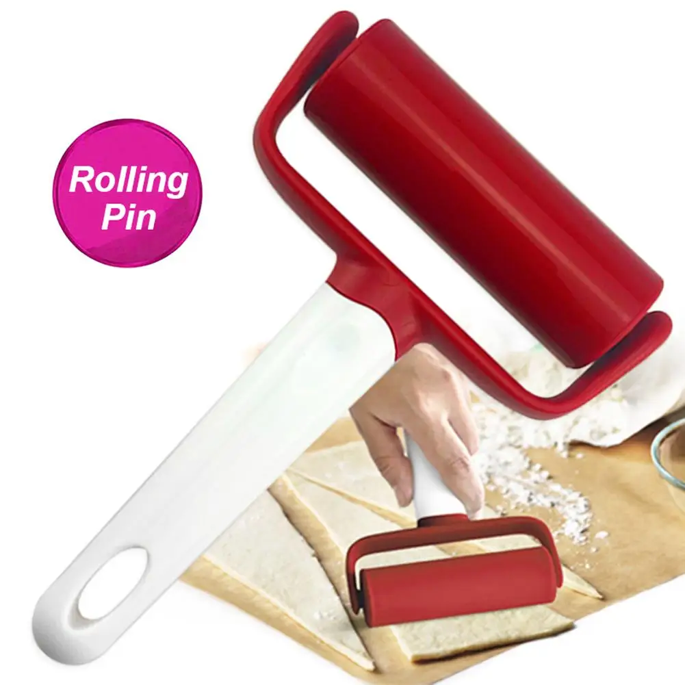 

Plastic Rolling Pin Pastry Cookie Dough Pizza Baking Roller Kitchen Utensil Tool