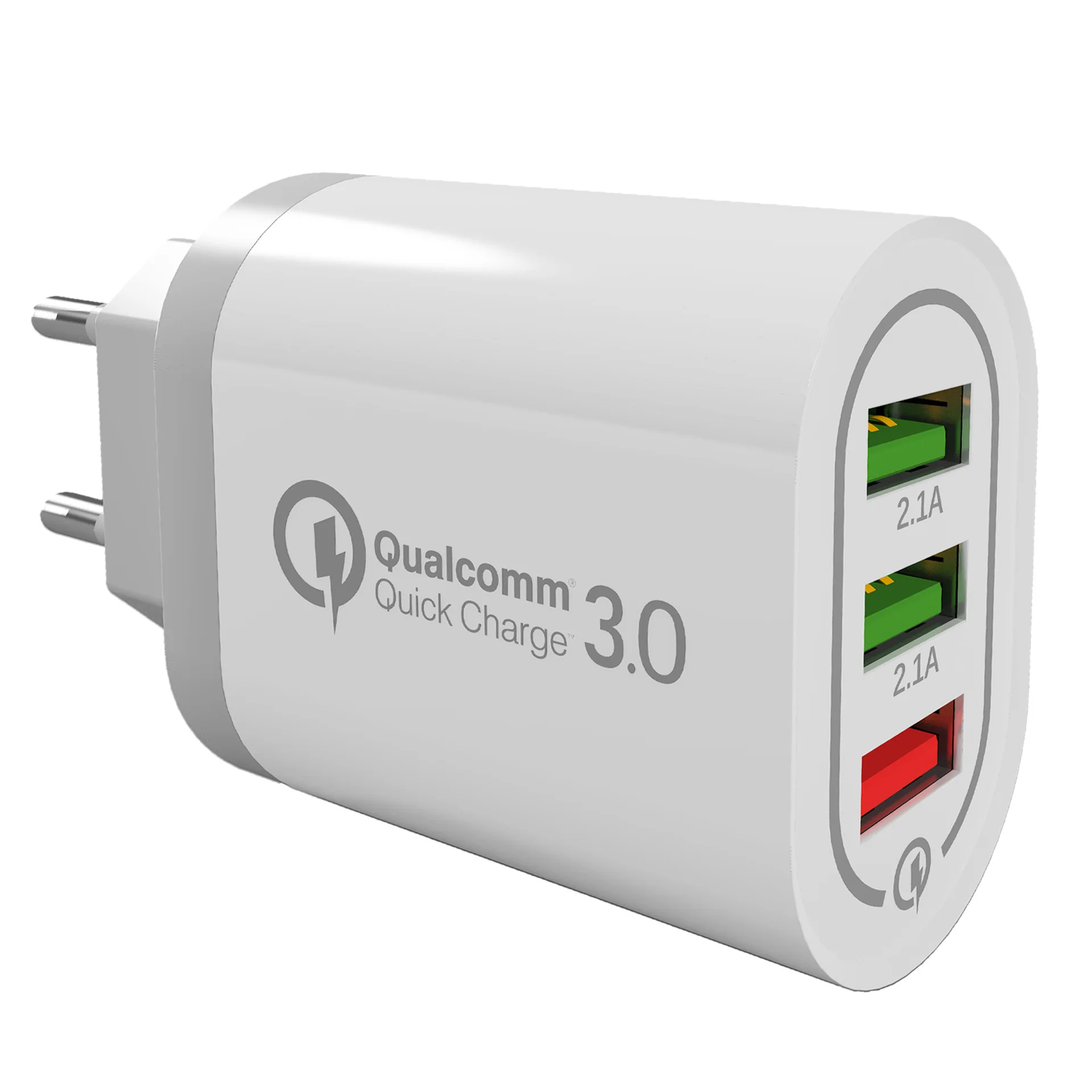 100 шт 18 Вт 3 порта usb Quick Charge 3,0 USB зарядное устройство QC3.0 настенное зарядное устройство для мобильного телефона для i Phone X Tablet EU US QC Быстрая зарядка
