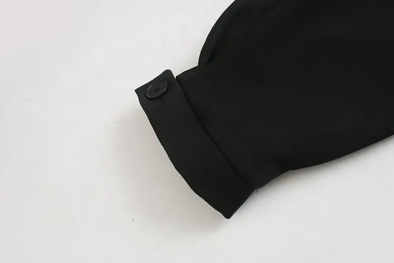Винтажные стильные базовые черные женские штаны-шаровары, модные женские ботильоны на молнии с карманами, повседневные штаны