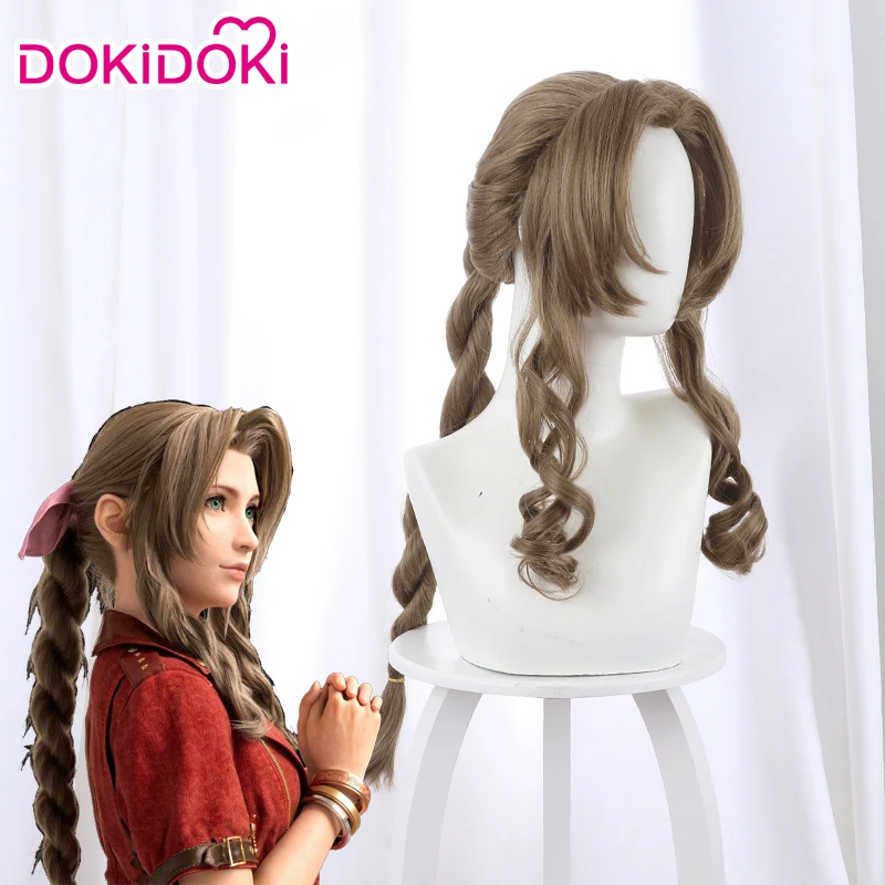 Парик для косплея DokiDoki Game FFVII Aerith женские светлые волосы финальной фантазии VII