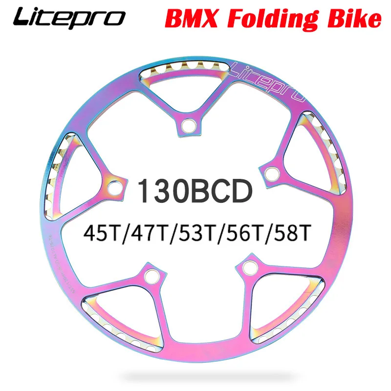 

Складной велосипед BCD Lippro BMX, 130 мм, встроенная пластина для одноцепного кольца, колеса 45T 47T 53T 56T 58T, односкоростная пластина