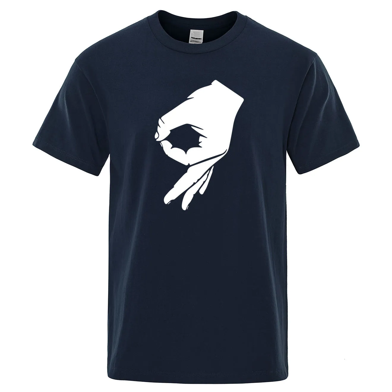 Футболка Midnite Star Okay Hand Sign, Finger OK, Мужская модная футболка, хипстер, короткий рукав, мужские s, летние хлопковые топы, брендовая футболка