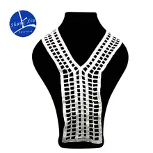 Emboidery воротник для шеи diy поддельные съемные воротники водорастворимые Женская бутоньерка трехмерные кружевные аксессуары