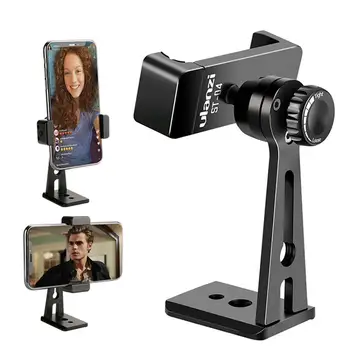 

Ulanzi Adjustable Tripod Mount Adapter Vertical 360 Rotation Phone Clipper Holder Stand for iPhone Samsung Huawei Xiaomi Oneplus