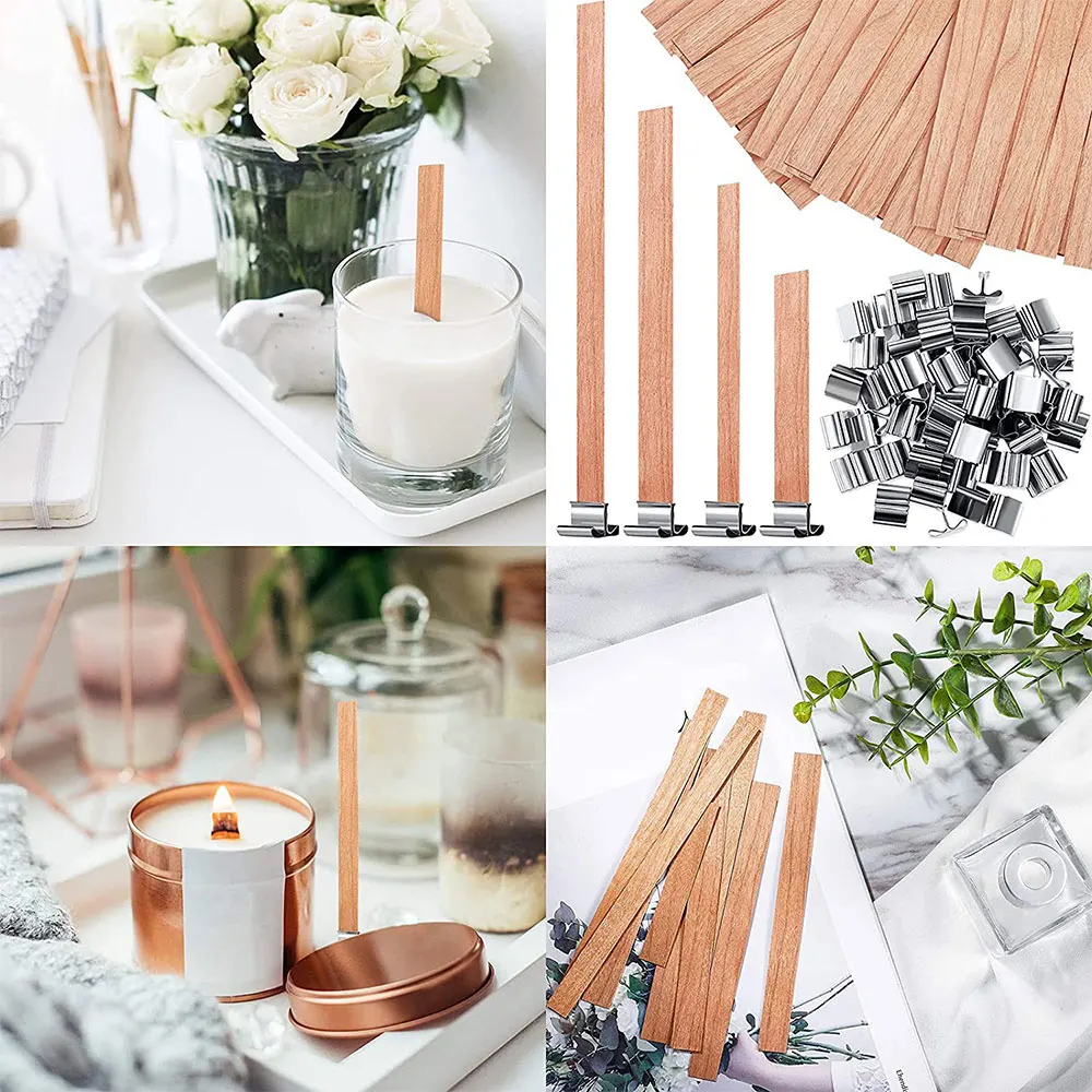 Wooden Candle Making Supplies Tools  Best Wooden Wicks Soy Candles - Candle  Wicks - Aliexpress