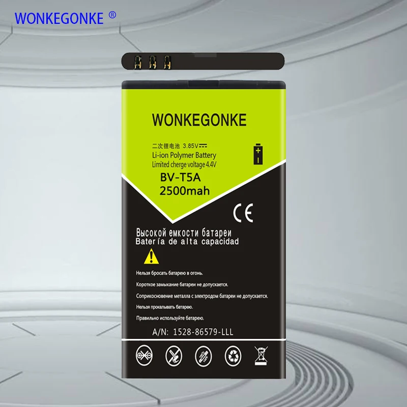 WONKEGONKE BV-T5A phone battery for Nokia Lumia 550 730 735 738 Superman RM1038 RM1040 BVT5A mobile Batteries Bateria | Мобильные