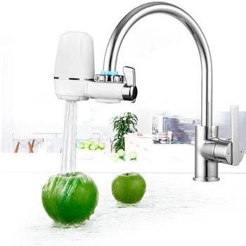 

Tap Water Filter System, Water Faucet Filtration System with Filter Change Reminder, Reduces Lead