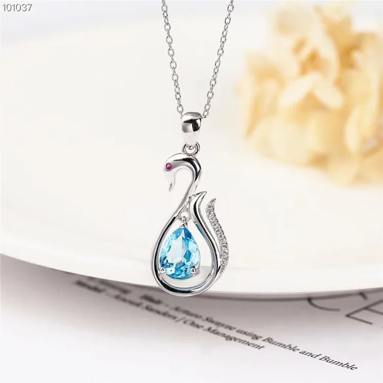 

Benifit Price Multicolored Jewelry 925 Silver Plated 18K Gold Natural Topaz Pendant Send Pendant