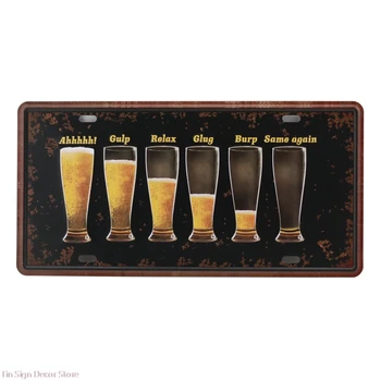 

Free Beer Metal Tin Sign Beer Zone Garage Painting Art Plaque Poster