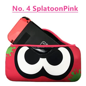 NS Защитная мягкая сумка Quick Pouch Коллекция чехол для nintendo Switch - Цвет: No.4 Splatoon Pink