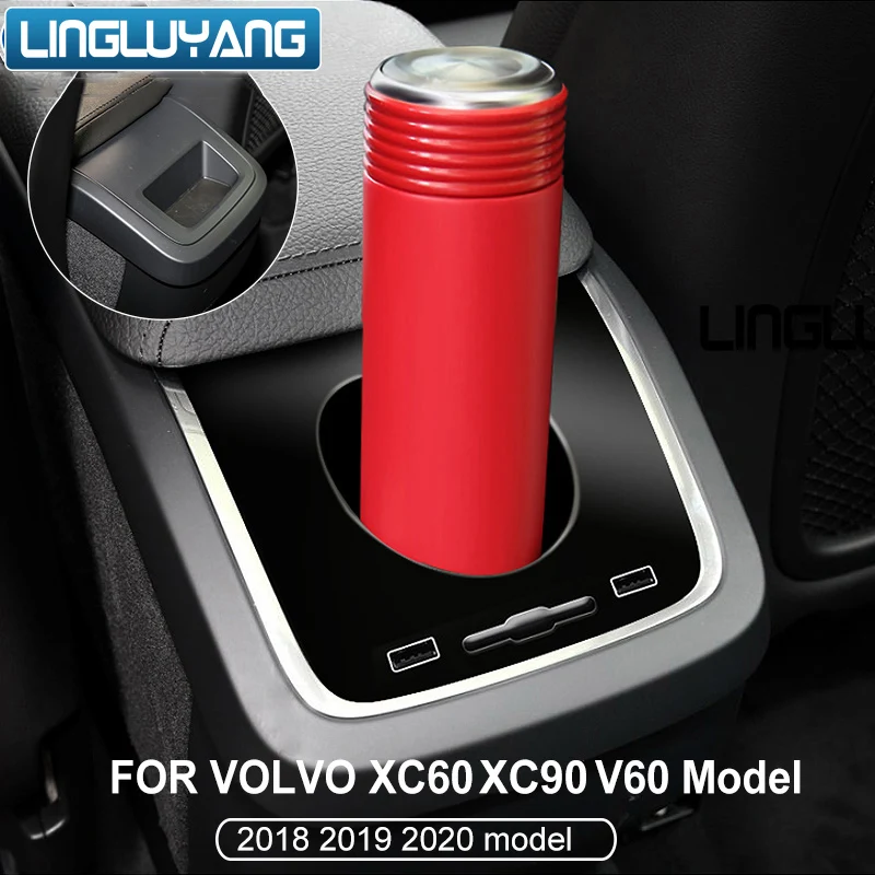 

car accessories for volvo XC60 xc90 s60 v60 v90 rear air outlet air conditioning row fish tank atmosphere light decoration