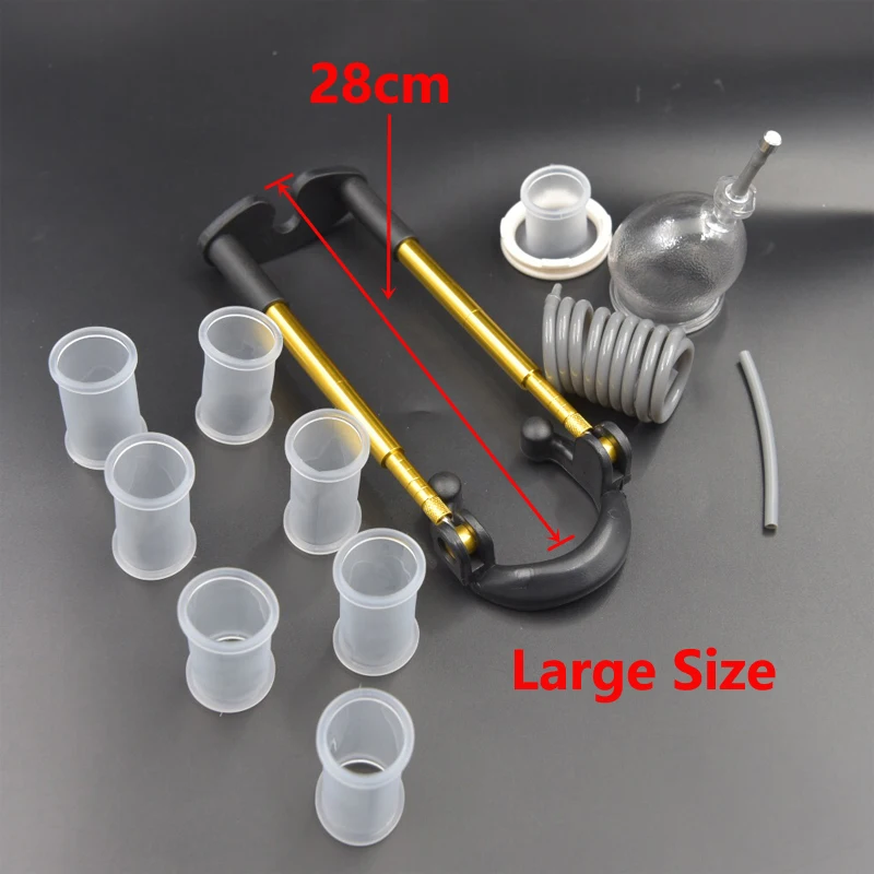 Enlargement Penis Extender Metal Bracket Pump Enlarger Stretcher for Men Male Enhancement Kit Tension Device Sex Toys Exercise