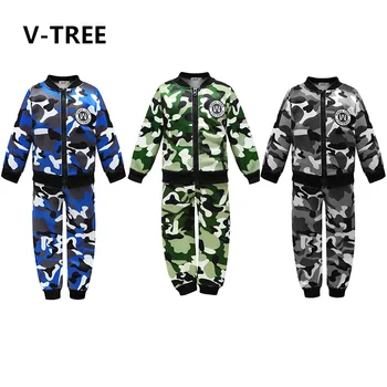 

V-TREE Camouflage Clothing Sets Winter Kids Baby Boys Girls Warm Uniform Suits Outfits 2020 New Time Limited Direct Selling Coat