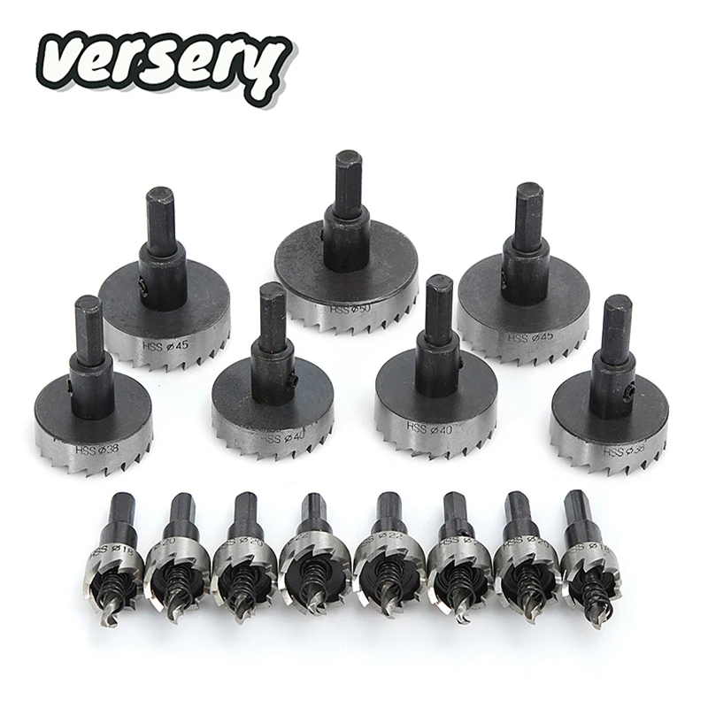 Drill Bit Hole Saw Set 12-80mm HSS Stainless Steel Metal Aluminum Alloy 12-80mm Drill Bits