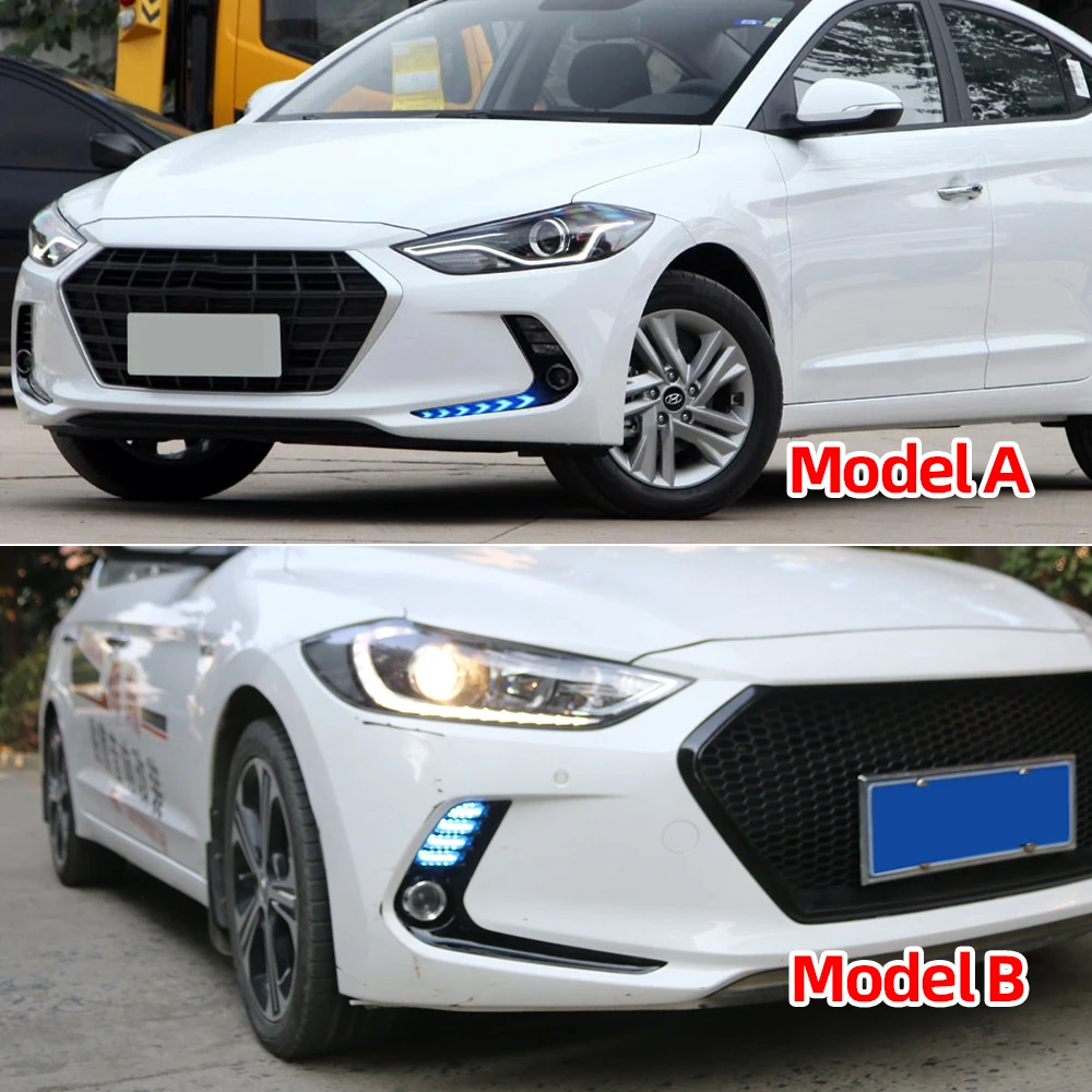 Автомобильный мигающий 2 шт. для hyundai Elantra светодиодный автомобильный DRL Дневной ходовой светильник Дневной светильник водонепроницаемый сигнальный светильник s