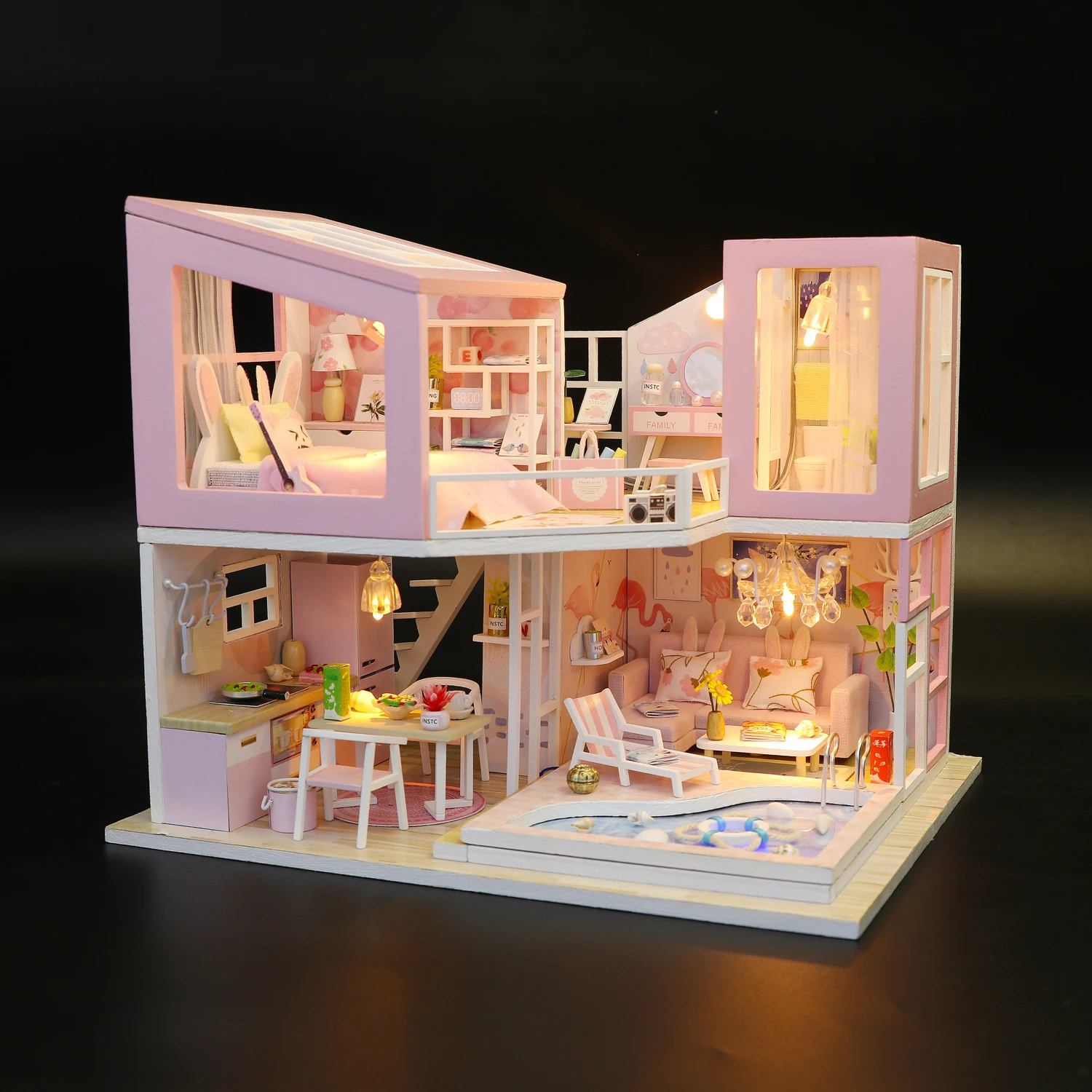 3D Miniature DIY Princess Dollhouse