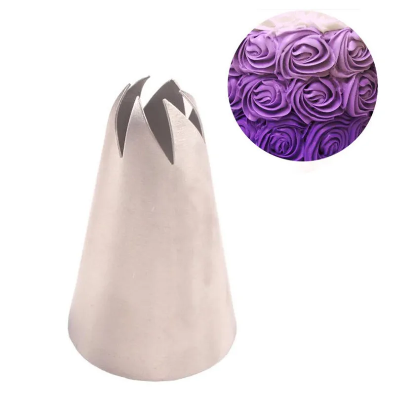 2pcs/set Piping Nozzles Large Size Decor Cream Flower Drop Rose Icing Tips Cake Fondant Baking Tool Cupcake Decoration #336 #333