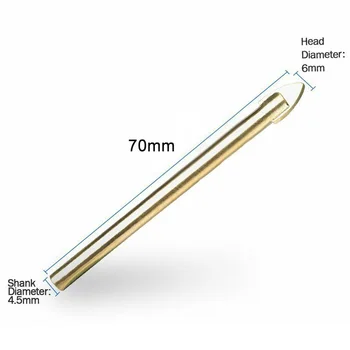 

10pcs Alloy Porcelain Spear Head Hardwood Tile Glass Marble Drill Bits Set 6mm