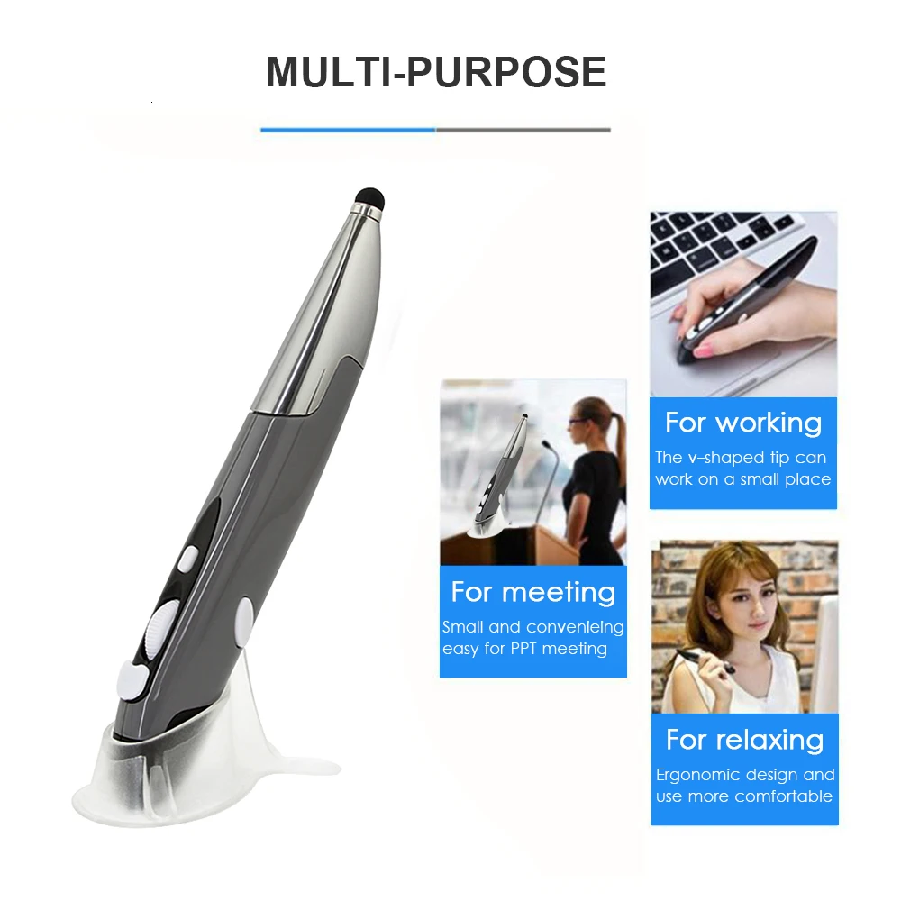 Pen Mouse with Touch Stylus Pen